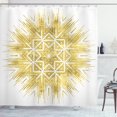 thumbnail image 1 of Ambesonne Mandala Shower Curtain, Geometric Vivid, 69"Wx84"L, Yellow and White, 1 of 3