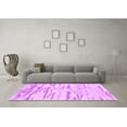 thumbnail image 3 of Ahgly Company Indoor Square Abstract Pink Contemporary Area Rugs, 3' Square, 3 of 4