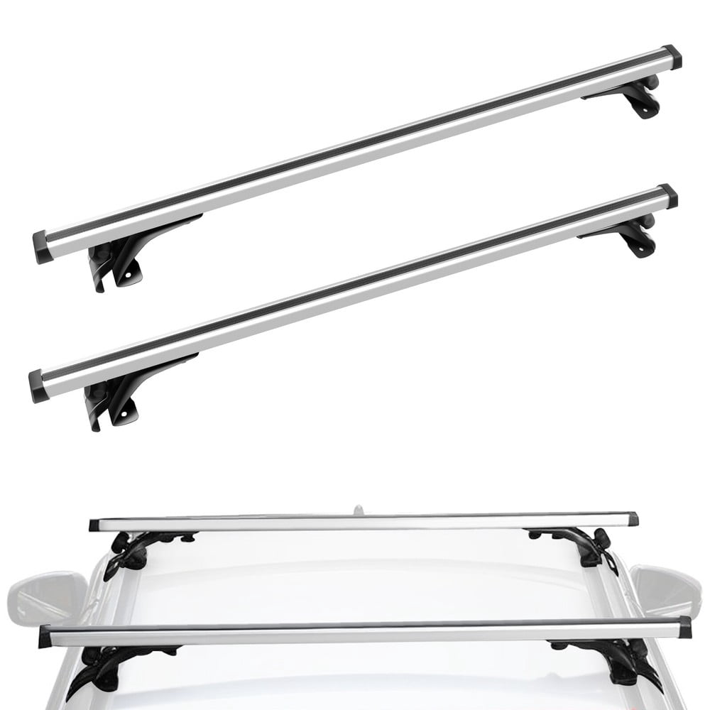 48" Car Roof Rack Universal Top Cross Bar Luggage Cargo Carrier Rails Aluminum
