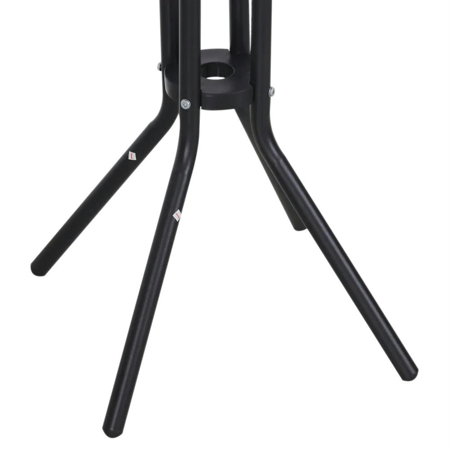 Demi Bonn 19" Round Bar Height Bistro Set for 2, Outdoor Pub Table and Chairs, Durable Build, Ideal for Small Patio and Garden, Brown