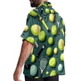 thumbnail image 3 of Tennis Men's Short Sleeve Shirts, Casual, Printed, Button Down, Beach Shirt - Spread Collar Tops for Summer Beach Fun, 3 of 6