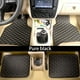 thumbnail image 5 of Scienceny Alfombrillas de 4 piezas para coche, forro Interior automotriz, alfombrilla decorativa para pies, decoración delantera y trasera, alfombrilla Automoción decorativa y accesorios Negro Scienceny VI016887-04, 5 of 6