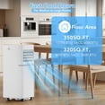 thumbnail image 4 of KNDKO Portable Air Conditioner 8000 ASHRAE BTU/5000 BTU DOE Vented Medium Room Portable AC Remote Included, 4 of 12