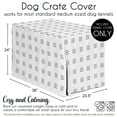 thumbnail image 6 of Sweet Jojo Designs Boho Hatch White and Black Dog Crate Kennel Cover 42in., 6 of 6