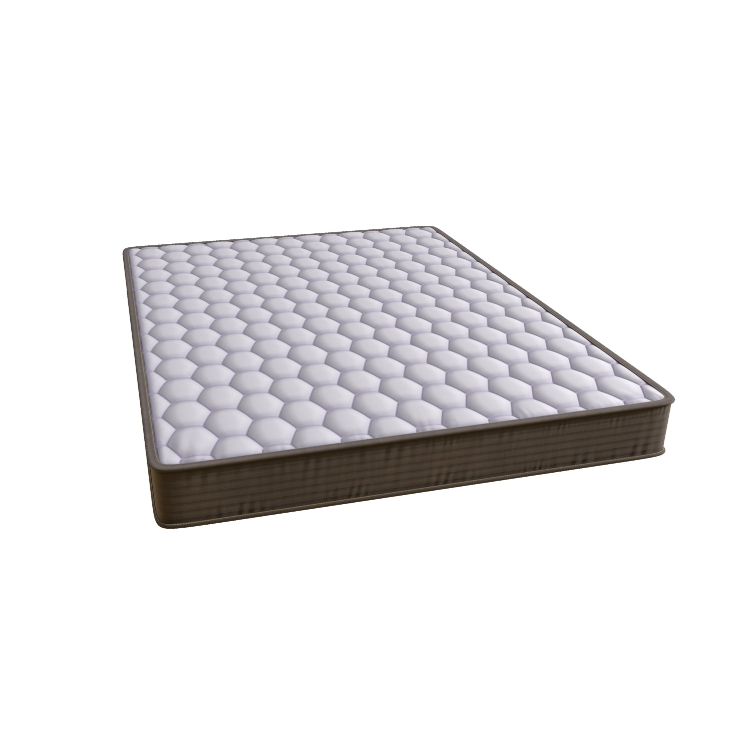 Lisonu 6 Inch Twin Mattress, Firm Pillow Top Innerspring Mattress with Bonnell Coils for Superior Support & Spinal Alignment, Motion Isolating, Bed in a Box, White Polyester