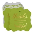 thumbnail image 3 of Inkdotpot Real Gold Foil Bracket Shape Paper Hang Tags Thanks For Celebrating With Us Bridal Shower-Baby Shower-Retirement-Wedding-Birthday Favor Tags Pack Of 100, 3 of 7