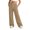 Khaki, variant on Boys Girls Wide Leg Pants Solid Elastic Waist Drawstring Sport Pants Kids Casual Comfy Versatile Trousers Gray 7-8 Years