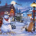 thumbnail image 1 of Kit de pintura por números DIY muñeco de nieve arte al óleo imagen artesanía decoración de la pared del hogar (H1327) Hugtrwg Para estrenar, 1 of 9