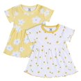 thumbnail image 2 of Gerber Robes en Coton à Manches Courtes pour Bébés Filles, Jaune Floral, 18 Mois, 2 of 2