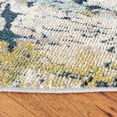 thumbnail image 3 of SAFAVIEH Madison Roswell Vintage Abstract Area Rug, Cream/Blue, 3' x 3' Round, 3 of 7
