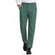 thumbnail image 1 of Pantalones de vestir a cuadros para hombres INSPIRE CHIC, pantalones formales de negocios, 32 Verde Negro, 1 of 7
