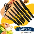 thumbnail image 2 of Set de Cuchillos de Cocina Ecomlab Base Madera con Afilador, 2 of 10