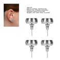 thumbnail image 4 of 2 Pairs Essential Oil Diffuser Earrings Fashion Round Shape Stainless Steel Aromatherapy Earrings for Women, 4 of 8