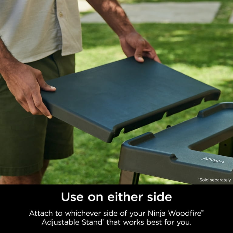 Ninja Woodfire Outdoor BBQ Grill Stand Side Table, 1.53 H X 14.56
