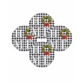 thumbnail image 7 of 13 Inch Round Placemats Set of 4, Christmas Home Non Slip Heat Insulation PP Table Mats, Winter Xmas Black White Buffalo Plaid Washable Place Mats for Kitchen Dining Party Table Decor, 7 of 7