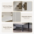 thumbnail image 6 of Aitjunz Mid-Century TV Stand, 31" W Modern TV Stand with Storage and Arched Doors, Entertainment Center w/ Adujustable Shelf for Living Room, 6 of 7