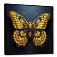 thumbnail image 2 of Designart "Sunny Shades Depict Butterflies" Animals Butterfly Floater Framed Canvas Art Print, 2 of 5