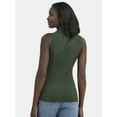 thumbnail image 3 of Time and Tru Women's Pucker Mock Neck Top, XS-XXXL, 3 of 5