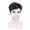 Black, variant on Wigs, Wigs for Women, Men's Short Wig Handsome And Fluffys Realistic Short Curly Wig Mature Men's Short Wig