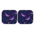 thumbnail image 7 of Disketp 2 Piece Eggplant Pattern Windshield Sunshades,Folding Windshield Sun Shade For Car Suv Trucks Sedan,Blocks Uv Rays Sun Visor Protector-Large, 7 of 7