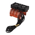 thumbnail image 2 of Dual Fan Motor Radiator, 40-42mm Brushless Motor Cooling Fan Convenient Installation  For 1/8 Remote Control Car Orange, 2 of 8