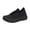 Black, variant on EKVAHL Women Knit Platform Sneakers, Lace Up Breathable Walking Shoes, Lightweight Non Slip Casual Daily Footwear