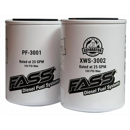 FASS FUEL SYSTEMS TITANIUM SERIES FUEL FILTER SYSTEM BUNDLE | XWS-3002/PF-3001