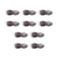 thumbnail image 4 of Fake Ball DIY Knitting Beanie Hats Art 10 Pieces for Scarves Clothes , Grey, 4 of 9