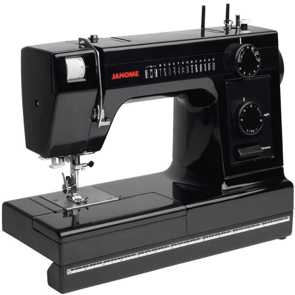 Máquina de Coser Janome Black Edition HD1000BE Uso Rudo 14 Puntadas