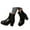 Black, variant on Heel Round Toe Mid Calf Boots with Side Zipper Fashion Booties for Fall and Winter Comfortable Wear