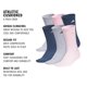 thumbnail image 2 of Calcetines Adidas Athletic Cushioned Crew para mujer, paquete de 6, tallas 9-11, 2 of 5
