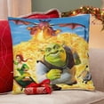 thumbnail image 4 of Shrek Fundas de almohada de terciopelo con tema, regalos de funda de almohada, decoración para el hogar, cojín de lanzar, regalo de cumpleaños para fans y parejas. 40cm x 40cm., 4 of 6