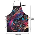 thumbnail image 2 of Kdxio Artistic Colorful Bird Apron with Pockets Adjustable Kitchen Aprons for Men Women Waterproof Aprons for Cooking,Drawing,Crafting, Baking Household Cleaning, 2 of 5
