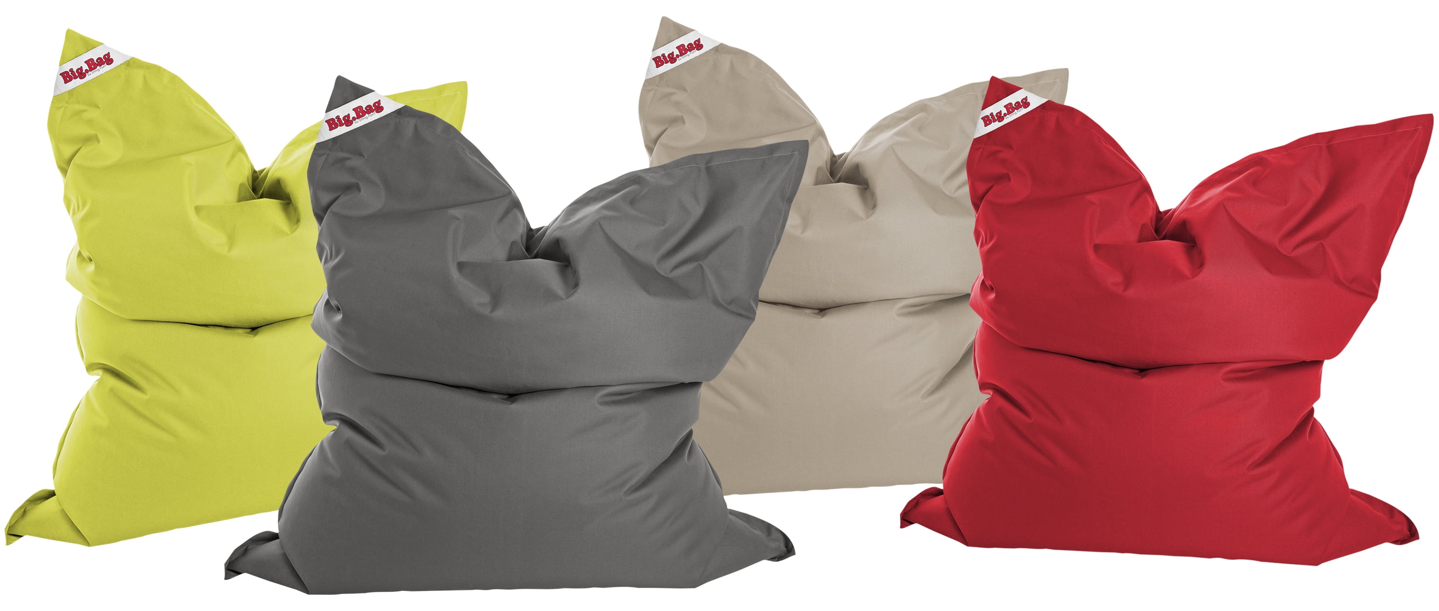 Fauteuil poire Gouchee Home Big Bag Brava gris – Polyester hydrofuge avec rembourrage en billes de polystyrène pour chambre à coucher, salon ou dortoir, convient aux adultes et aux adolescents