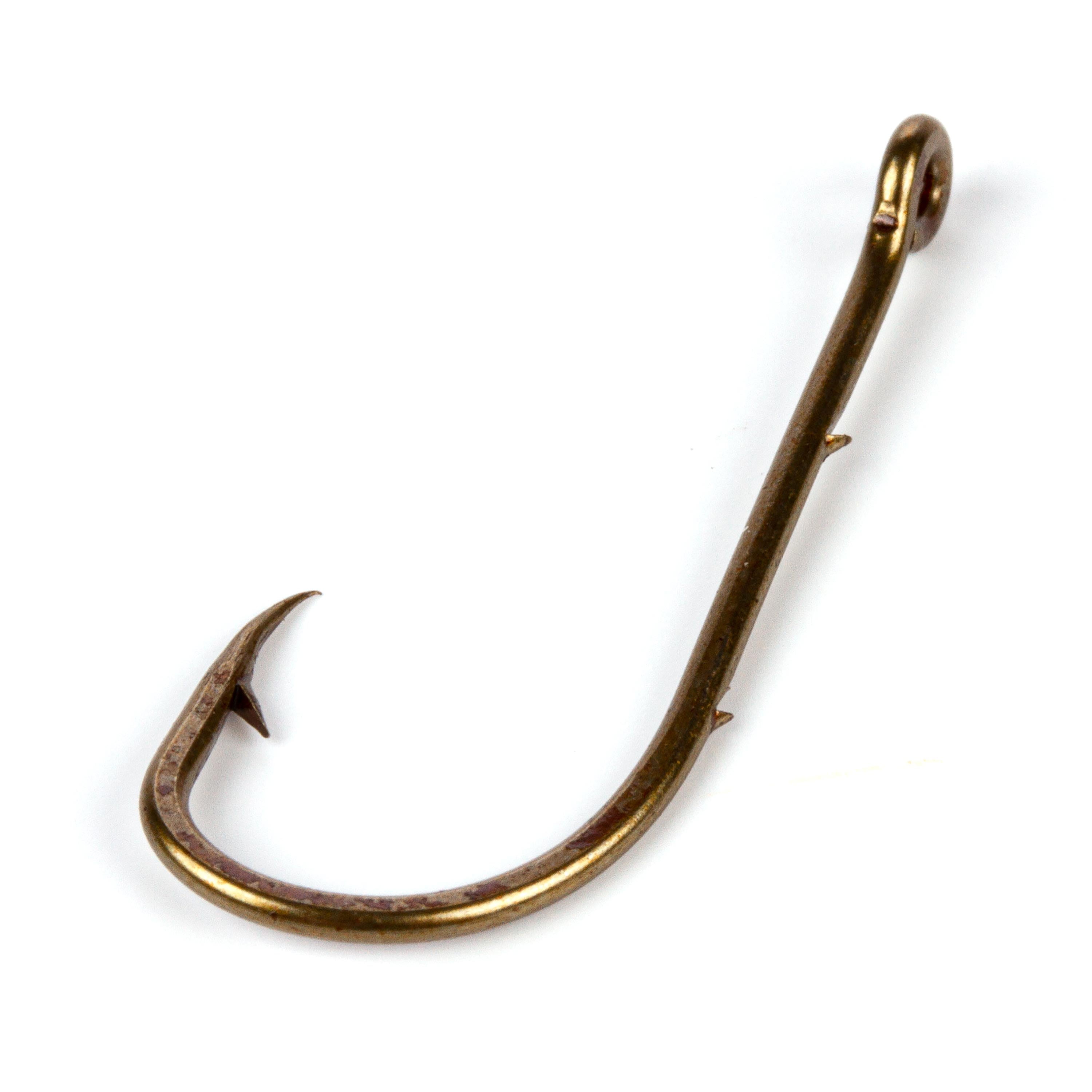 Valley Tieless Fishing, EZ Fishing Hook, Freshwater Barbed Hook Set, 5 Pack #6 Gold Hooks