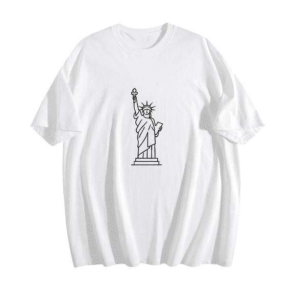 Men's 100% Cotton Short Sleeve Crewneck Graphic T-Shirt, Soft Breathable Moisture Wicking Casual Basic S-3XL