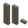 thumbnail image 3 of 40x Ladrillos en miniatura perfke para construcción de modelos de casas DIY, 3 of 9