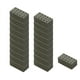 thumbnail image 3 of 40 Piezas de Ladrillos en Miniatura Hugo Mini Ladrillos de Pared para la Construcción de Modelos DIY Rojo y Gris, 3 of 9