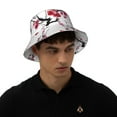 thumbnail image 6 of Kdxio Reflective Bucket Hat - Cherry Blossoms Print Bucket Hat for Men,Women, 6 of 9