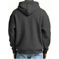 thumbnail image 4 of S-5X Plus Size Waffleknit Hoodies for Men Big & Tall Sweatshirts with Zipper and Front Pocket Pullover Long Sleeve Solid Color Athletic Hoodie Tops, 4 of 4