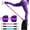 Purple, variant on Ankle Resistance Bands with Cuffs, Ankle Bands for Working Out, Ankle Resistance Band for Leg, Women Exercise Equipment for Kickbacks Hip Fitness Training Yoga Pilates Gym