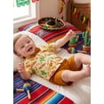 thumbnail image 5 of BemeyourBBs Cinco De Mayo Baby Boy Outfit Toddler Baby Boy Mexican Fiesta Outfits Infant Boy Summer Clothes Cactus Guitar Print Bowtie Short Sleeve Button Down Shirt Elastic Waist Pockets Shorts Set, 5 of 9
