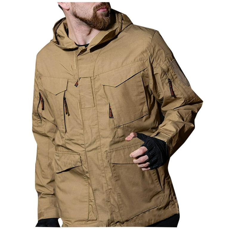 UVEASISHA Mens Windproof Waterproof Rain Jacket Lightweight