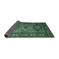 thumbnail image 2 of Ahgly Company Indoor Square Persian Turquoise Blue Traditional Area Rugs, 6' Square, 2 of 4