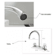 thumbnail image 4 of Grifo de Cocina SOLVEX Mezcladora P/Fregadero 8' Cromado Cuerpo de Laton y Maneral Zinc Vuelta Completa, 4 of 4