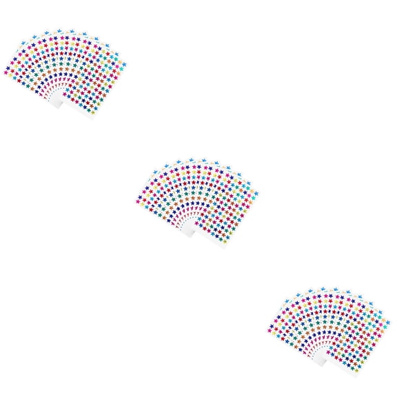 3 Count Nuolux Star Students Rewards Stickers Child