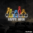 thumbnail image 4 of Craftnamesign Happy Hour Neon Sign, Bar Club Decor, Happy Hour LED Sign, 4 of 4