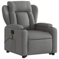 thumbnail image 3 of vidaXL Stand up Massage Recliner Chair Dark Gray Fabric, 3 of 9