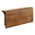 thumbnail image 4 of Kate and Laurel Corblynd Wood Wall Mounted Desk, Rustic Brown/Black 30x12x16, 4 of 12