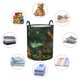 thumbnail image 4 of Balery Intellectual Frog Pond Cesta de ropa redonda con asas, impermeable, independiente, para ropa, juguetes, dormitorio y familia-Small, 4 of 6